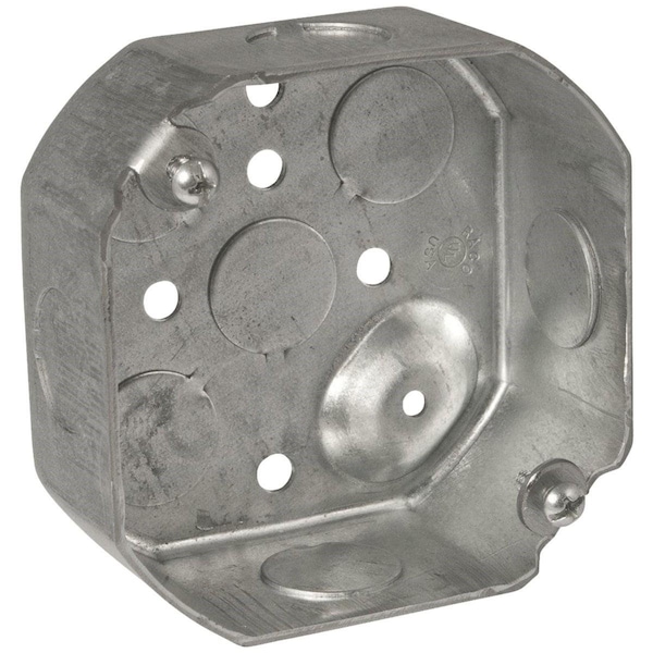 Southwire Electrical Box, 15.5 cu in, Octagon Box Type, Steel, Octagon Shape 54151-1/2-UPC - main